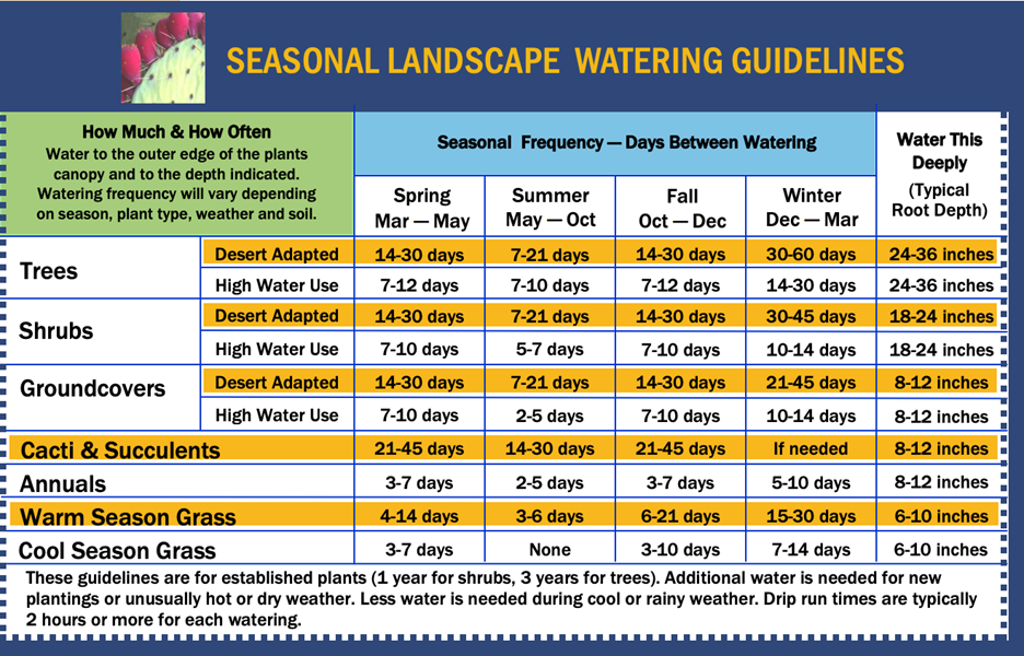 SEASONAL LANDSCAPE WATERING graphic